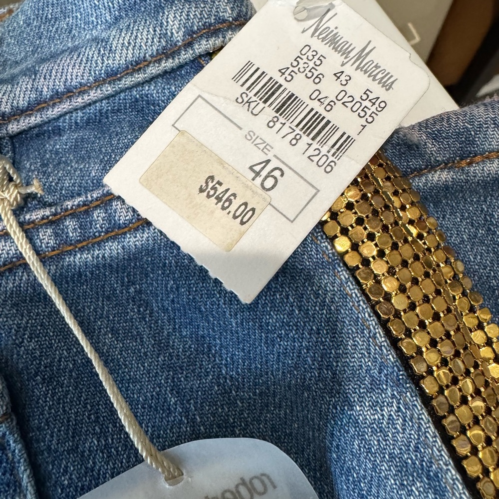 Roberto Cavalli Denim jeans with Gold Detailing - Picture 2 of 10